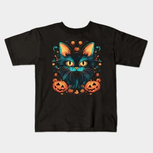 Somali Cat Halloween Kids T-Shirt